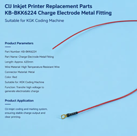 Pièces de rechange pour imprimante à jet d'encre CIJ, électrode de charge KB-BKK6224, raccord métallique adapté à la machine de codage KGK