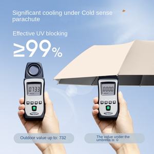 新款上市现代全自动带扣三折大号男女商务旅行伞190T尼龙105厘米开口直径 - Product Image 2