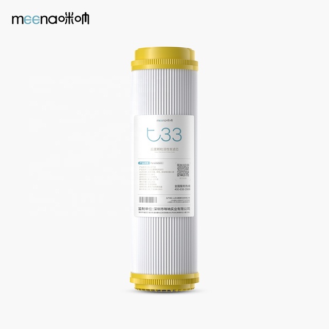 10-Inch T33 Activated Carbon Block Water Purifier Filter Household Household for Odor & Chlorine Absorption
