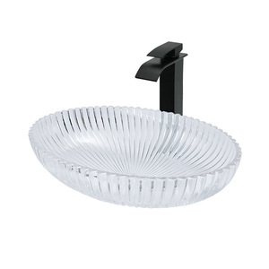 <span class=keywords><strong>Lavabo</strong></span> de vidrio <span class=keywords><strong>verde</strong></span> de alta calidad, artículos sanitarios ovalados, <span class=keywords><strong>lavabo</strong></span> de vidrio montado en mostrador - Product Image 4
