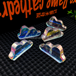 Cristales Naturales al por Mayor, Tallados de Cuarzo Aura Transparente, 45mm, Cuarzo Aura Arcoíris Transparente para Regalo - Product Image 3