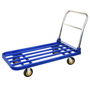 Plegable Exceed 500kg Heavy Duty Square Steel Tube Platform Flatbed Logistic Hand <span class=keywords><strong>Mystar</strong></span> Trolley - Product Image 1
