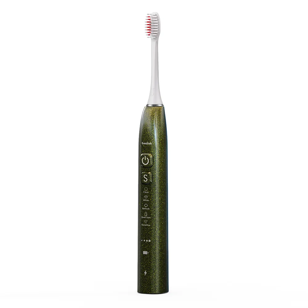 Ultrasonic Toothbrush Electric Gum Care Sonic Vibrating Tooth Electric Brush Soft Wireless Charger Waterproof Sealing