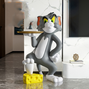 Décorations de sol en forme de chat d'anime pour salon, grand canapé à côté du meuble TV, décorations d'art de poupée, entrée, sensation haut de gamme - Product Image 6