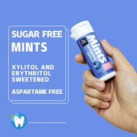 Pastilles de menthe au xylitol sans sucre, bonbons à la menthe à l'érythritol pour l'haleine fraîche, soins dentaires, menthe pour l'haleine fraîche, marque privée OEM