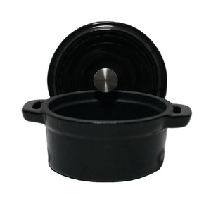 Casserole d'ustensiles de cuisine durable <span class=keywords><strong>en</strong></span> <span class=keywords><strong>fonte</strong></span> émaillée à double oreille conçue sur mesure pour la soupe et le ragoût à usage domestique - Product Image 6
