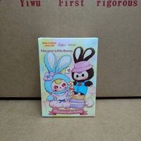 Baby Three Macaron Série Lapin Mignon Boîte Mystère Figurine de Collection Décorative en Vinyle Pendentif Mignon Poupée en Peluche