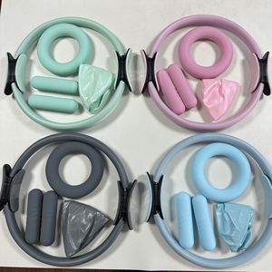 Adjustable Cuffs Ankle <strong>Weight</strong> Ring Custom Logo Fabric Booty Band Set For Gym Fitness Yoga Pilates Magical Circle Dumbbell