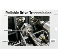 Torno CNC de Alta Velocidad Tipo Suizo RC125 con Capacidad de Torneado Automático, Sistema Syntec