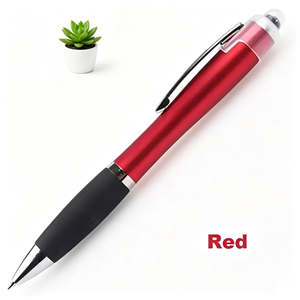 Stylo publicitaire rétractable personnalisé avec logo, LED, lumière intégrée, stylet tactile pour bureau, école, cadeau, vente en gros - Product Image 1
