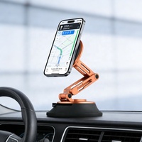 Nouveau support de téléphone universel à ventouse avec bras flexible réglable pour tableau de bord de voiture et fixation murale