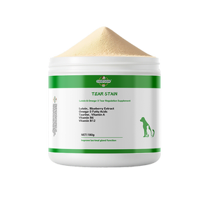 OEM ODM Extrait de lutéine et de myrtille de haute qualité, complément alimentaire sûr pour animaux de compagnie, digestion sensible, poudre pour éliminer les taches de larmes, santé des chiens et des chats - Product Image 4