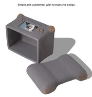 Envío Directo: Urna Funeraria para Mascotas de Aspecto de Piedra, Forma Cuadrada, Elegante, Duradera y de Larga Duración, para Exhibición en el Hogar o Jardín