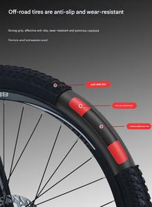 VTT tout <span class=keywords><strong>suspendu</strong></span> pour adultes, vélo pliable tout-terrain avec absorption des chocs et vitesses variables pour les trajets domicile-travail et l'école - Product Image 5