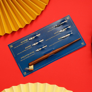 Nuovo migliore vendere 7 diverse dimensioni in acciaio <span class=keywords><strong>pennini</strong></span> calligrafia obliquo Dip <span class=keywords><strong>Set</strong></span> di penna con supporto in legno - Product Image 2