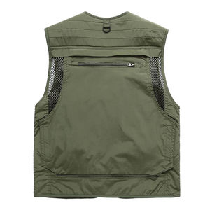 Pratico gilet da pesca Utility da uomo Mountain Photography arrampicata senza maniche gilet colorato - Product Image 3