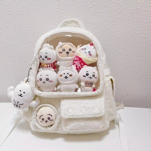 Design Designs and Customizes Cute Cartoon <b>Backpacks</b> Ita Bagsautumn and Winter Plush Bags and <b>Large</b>-<b>capacity</b> Fluffy <b>Backpacks</b> - Product Image 1