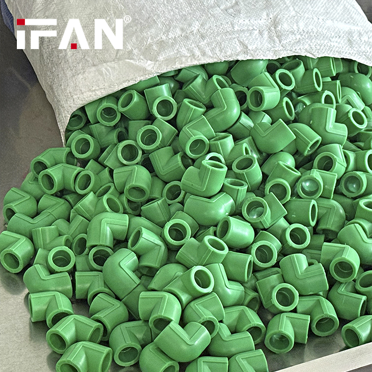 IFAN Factory OEM PPR Water Pipe Fittings Plumbing 20-110MM Crossover Manifolds Elbow Ball Valves PPR Fittings · image 6