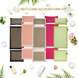 Set Matras dan Bantal Akupresur Alami untuk Meredakan Nyeri Punggung/Leher, Sakit Pinggang, Sakit Kepala, dan Relaksasi Otot, Dilengkapi Tas Jinjing - Product Image 4