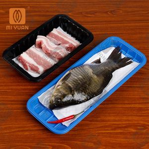 Commercial Wholesale Food Grade Moisture Soaker <b>Meat</b> Cut Glue Absorber Pad Supermarket Foam Tray Packaging & Printing Products - Product Image 4