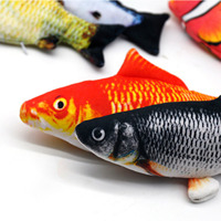 Jouet en peluche interactif pour chat, poisson électrique écologique à queue qui bouge et saute, rechargeable par USB, simulation de jeu