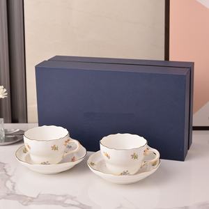Nueva Vajilla de Porcelana de Hueso de Alta Gama, Ecológica, Estilo Europeo Real, Tazas Dobles, Platos Aptos para Lavavajillas, Ideal para Regalos - Product Image 5