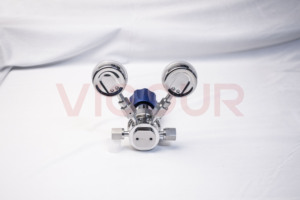 Régulateur de pression manuel à un étage UHP Max 3500psi SS316L avec magnétoscope 1/4 3/8 et connexion de soudure de tube pour le gaz - Product Image 4