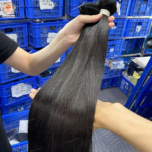 Dropshipping 12A, venditore di capelli umani vietnamiti, vendita all'ingrosso di cuticole vergini lisci e vergini, - Product Image 2