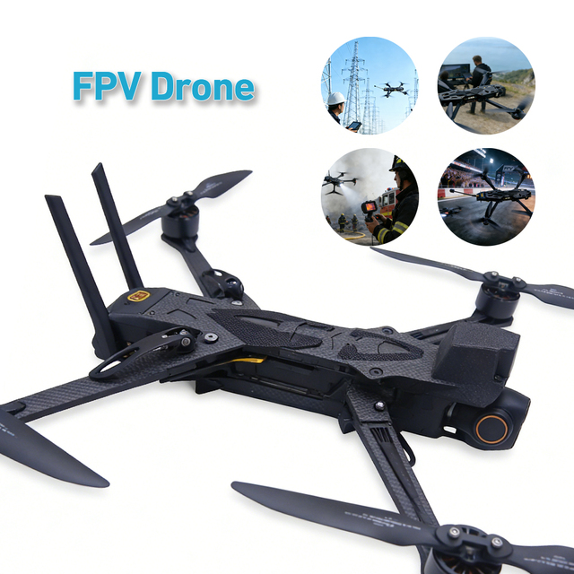 10-Inch Sports GPS FPV Drone 3.5-5kg Payload Capacity 15-20km Range 30-Min Endurance for Light Cargo Transport Commercial Drones