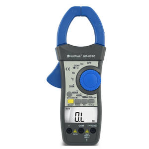 มิเตอร์วัดกระแสไฟฟ้าแบบหนีบ HP-870C หน้า<span class=keywords><strong>จ</strong></span>อ LCD ปรับช่วงอัตโนมัติ และปิดเครื่องอัตโนมัติ แบบดิจิตอล AC/DC  มิเตอร์วัดแบบพกพา 3 3/4 หลัก - Product Image 1