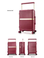 Valise à roulettes larges, silencieuse, à roues universelles, avec fermeture éclair, durable, légère, avec serrure TSA, pour affaires, embarquement, classique, grande capacité