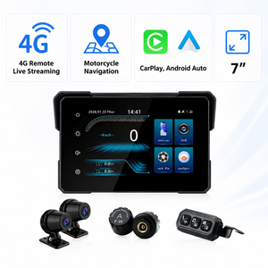 Layar Motor 7 Inci 4G dengan Pemantauan Jarak Jauh, Pemantauan Real-Time, <span class=keywords><strong>GPS</strong></span>, Tampilan Kecepatan, DVR Loop, Layar Moto - Product Image 1