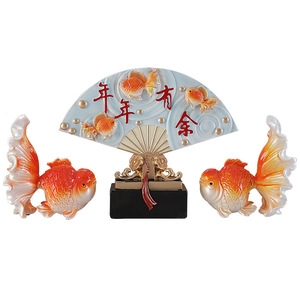 Chaque année, plus nouveau style chinois créatif résine époxy Art populaire sculpté meuble TV salon décor pendaison de crémaillère - Product Image 1