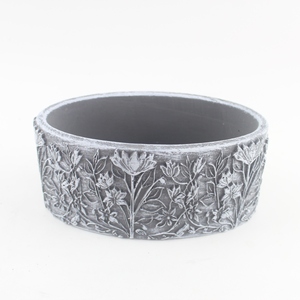 Fabbrica personalizzare fioriera di <span class=keywords><strong>cemento</strong></span> forma rotonda in calcestruzzo giardino vasi di piante decoro pavimento esterno Patio <span class=keywords><strong>vaso</strong></span> di fiori - Product Image 3