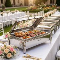 Chauffe-Plats Professionnel Royal Louis 9L en Acier Inoxydable à Base Cylindrique pour Buffets et Hôtels – Vente en Gros