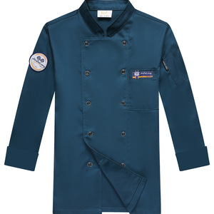 Automne hiver Western Chef vêtements de travail à manches longues cuisson pâtisserie Chef vêtements épaissi Restaurant Bar Chef manteaux hauts - Product Image 5
