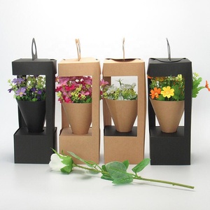 Venta al por mayor florista ramo de caja de embalaje de caja de regalo de lujo de flor Rosa caja Rosa regalo de San Valentín - Product Image 1