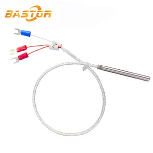 Pas cher prix 3 fils sonde en acier inoxydable haute température thermocouple rtd pt1000 pt 100 capteur