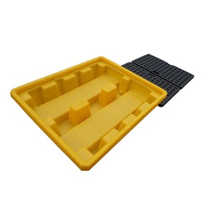 <span class=keywords><strong>4</strong></span> tambor <span class=keywords><strong>de</strong></span> plástico amarillo <span class=keywords><strong>de</strong></span> contención <span class=keywords><strong>de</strong></span> plataforma adecuado para almacenamiento <span class=keywords><strong>de</strong></span> productos químicos - Product Image 3