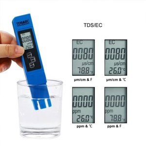 पानी परीक्षण किट के लिए 9990ppm तक के लिए Lcd डिस्प्ले के साथ पेन टाइप क मीटर पोर्टेबल वाटर परीक्षक - Product Image 2