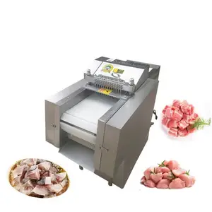 Cortador automático comercial de carne de frango, costelas, peixe, máquina de corte