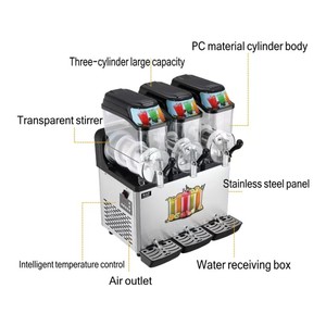 Máquina para Hacer Granizados de Bebidas Frías de 2 Tanques, Granizadora en Venta - Product Image 5