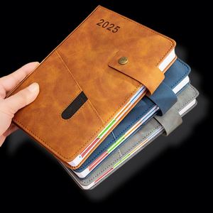 Customizable Wholesale Journal Promotional Business Linen Notebook A6 A5 A4 Hardcover PU Leather Libretas Notebooks with Logo - Product Image 2