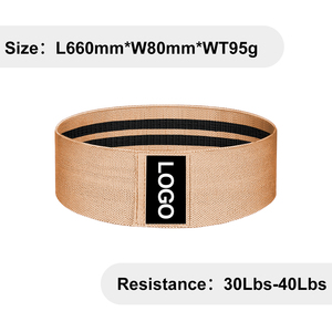 Bandas de Resistencia de Tela Color Camel para Ejercicios de Cadera y Piernas, Entrenamiento Físico - Product Image 2