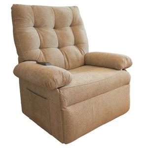 Sofá Reclinable Eléctrico Foshan Oriental Helps Up FS3080 con Control Remoto, Patas de Madera y Relleno de Espuma - Product Image 1