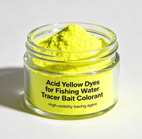 Colorants fluorescents hydrosolubles, colorants jaunes acides pour la pêche, colorant pour appâts, tracant d'eau