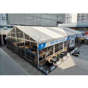 Tente de stockage extérieure robuste avec structure en alliage d'aluminium, toit en PVC, grande tente de stockage industrielle, structure en aluminium, tentes d'entrepôt - Product Image 5