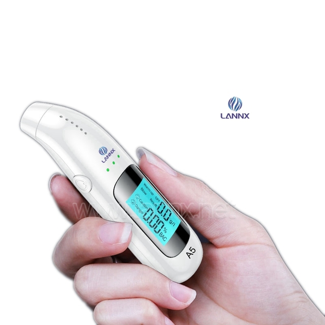 LANNX A5 Professional Digital Display Alcohol Meter Portable Mini Alcohol Detector Fast Response Breathalyzer  Analyzer
