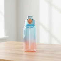 Logo personnalisé Bouteille d'eau potable en plastique au parfum créatif sans Bpa aromatisée aux fruits avec gousse de goût