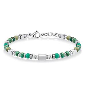 For Hot Sale Anniversary Black Frosted Blue Pine Nets Purple Emperor Loosen Hand Unisex Stainless Steel Beads <strong>Bracelet</strong> <strong>String</strong> - Product Image 3